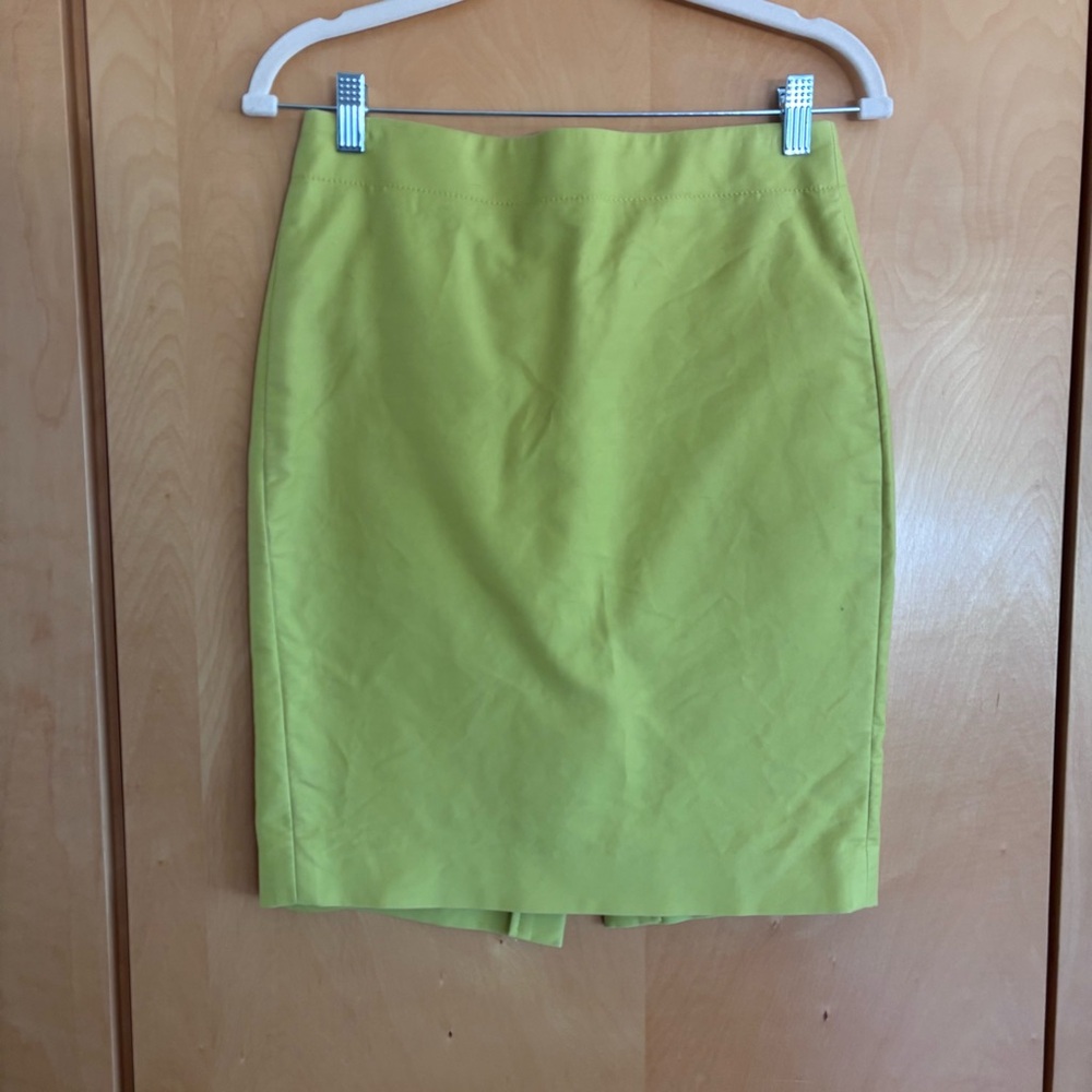 Chartreuse J Crew Women's Skirt